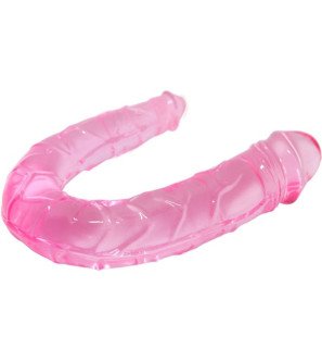 Podwójne dildo 30,5 cm w kolorze różowym – zdjęcie 3