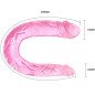 Double-ended dildo 30,5 cm in pink – image 4 Double-ended dildo 30,5 cm in pink – image 4