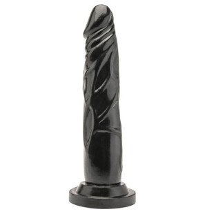 Get Real realistic dildo in phthalate-free PVC, 18 cm, black – image 1