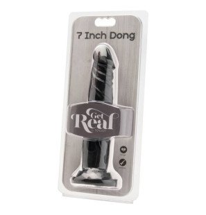 Get Real realistic dildo in phthalate-free PVC, 18 cm, black – image 2