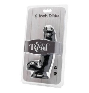 Get Real Realistic Dildo 12 cm with Black Testicles – image 2