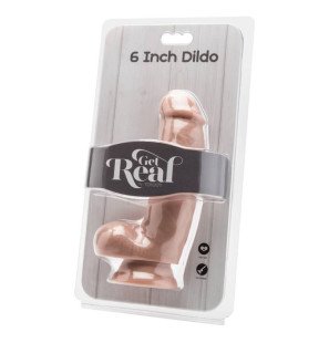 Get Real realistic dildo, 12 cm, with natural testicles – image 2