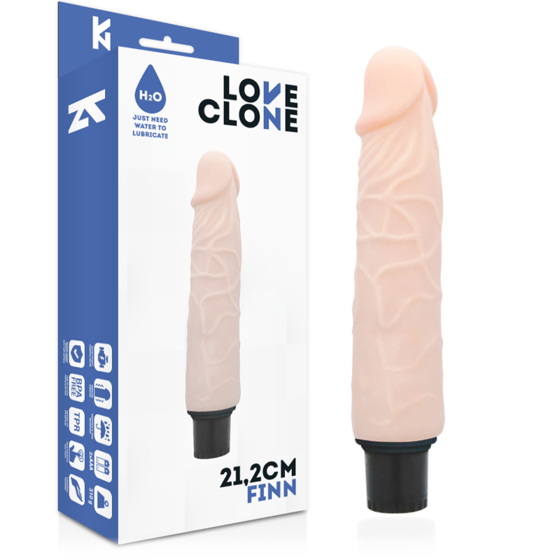 LOVECLONE Finn self-lubricating vibrator 21,2 cm with 3,8 cm diameter – image 1