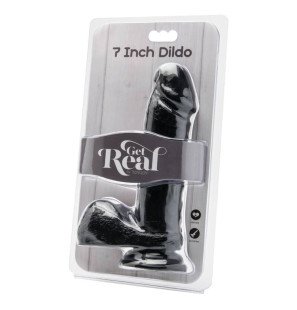 Realistic 18 cm dildo in phthalate-free PVC with testicles – image 2