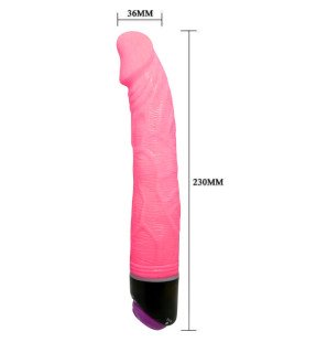 Vibromasseur réaliste 23 cm rose de Baile – photo 2