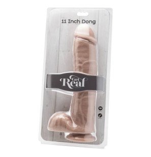 Get Real realistischer Dildo, 28 cm, mit natürlichen Hoden – Bild 2