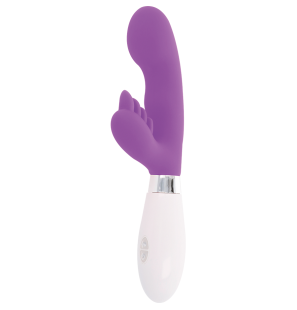 Lilac rabbit vibrator, 12 cm, for intimate wellness – image 4
