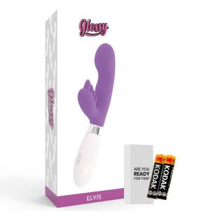 Lila Rabbit-Vibrator, 12 cm, für Intim-Wellness – Bild 5