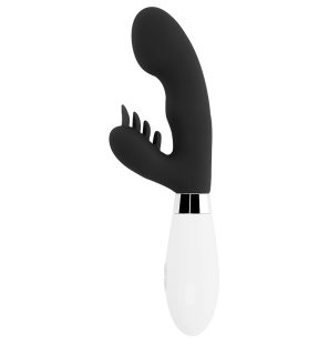 GLOSSY Konijnvibrator zwart van 12 cm – foto 2