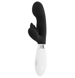 GLOSSY Black Rabbit Vibrator, 12 cm – image 3