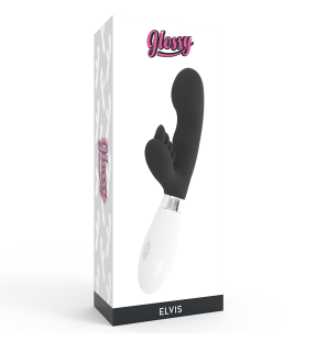 GLOSSY Black Rabbit Vibrator, 12 cm – image 7