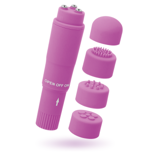 GLOSSY lila massager 10,7 cm voor intieme wellness