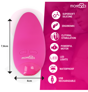 MORESSA Blossom Pink personal massager 40 mm – image 4