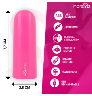 Vibromasseur multi-modes MORESSA rose avec télécommande – photo 4