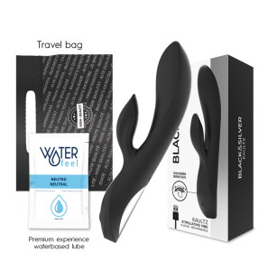 Kaultz vibrator with touch control in black and silver, 38 mm – image 2