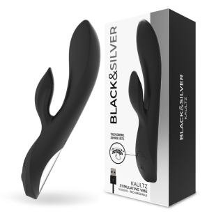 Vibrateur Kaultz à commande tactile noir et argent, 38 mm – photo 3