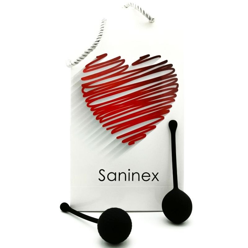Saninex smarte schwarze Massagekugel 35 mm – Bild 1