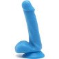 Realistyczny dildo z przyssawką 12 cm, niebieski Get Real Happy Dicks – zdjęcie 1