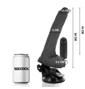 Realistic vibrator with remote control and testicles, 20 cm – image 7