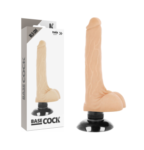 Realistische 2-in-1 vibrator van 18,5 cm in naturel of zwart