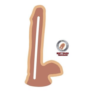 GET REAL realistic TPE dildo 17 cm with dual density and suction cup – image 3