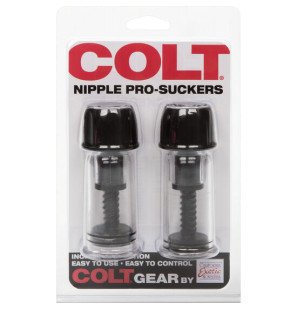 Ventouses pour tétons CALEXOTICS Colt Black pour adultes – photo 2