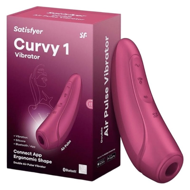 Satisfyer Curvy 1 clitorisstimulator in rood of roze – foto 1 Satisfyer Curvy 1 clitorisstimulator in rood of roze – foto 1