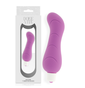 Vibromasseur pour point G en silicone Dolce Vita Lilas 40 mm – photo 2