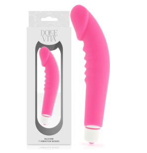 Dolce Vita realistischer Silikonvibrator in Rosa – Bild 2