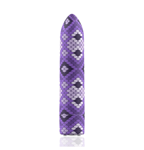 Vibromasseur bullet rechargeable Lilac Snake avec 10 intensités – photo 2