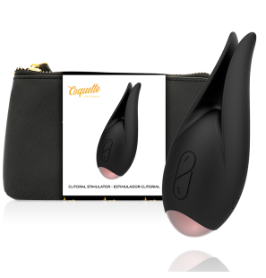 Coquette Chic Desire Clitoral Stimulator in Black with Gold Floral Design – image 1