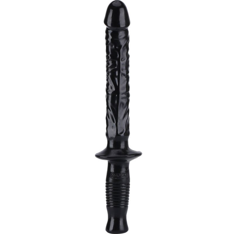 GET REAL Manhandler realistische dildo 38 cm met handvat in zwart – foto 1