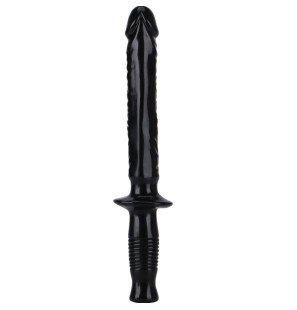 GET REAL Manhandler realistischer Dildo 38 cm mit Griff in Schwarz – Bild 3