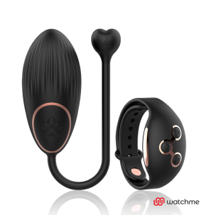 ANNE'S DESIRE WatchMe zdalnie sterowany wibrator typu jajeczko, czarno-złoty, 7,5 cm – zdjęcie 2