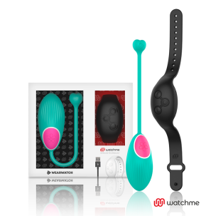 Wearwatch WatchMe afstandsbediend vibrerend eitje Aquamarine en Jet