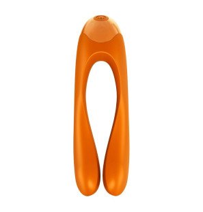 Satisfyer Snoepriet vingervibrator van silicone, verkrijgbaar in oranje en zwart – foto 5