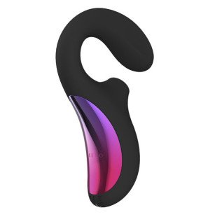 LELO Enigma dubbele luchtdrukstimulator met massagefunctie in zwart