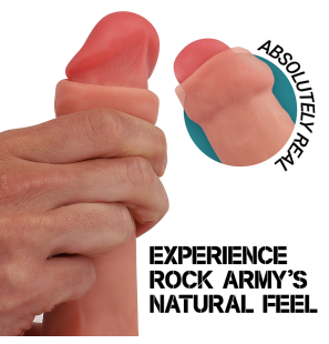 Rock Army Raptor realistische siliconen dildo met zuignap 24 cm