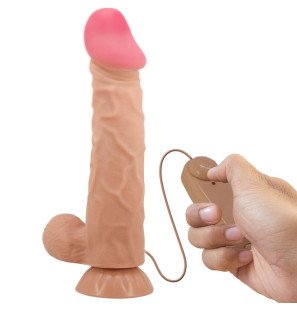 Gode réaliste avec ventouse et télécommande 24 cm – photo 1