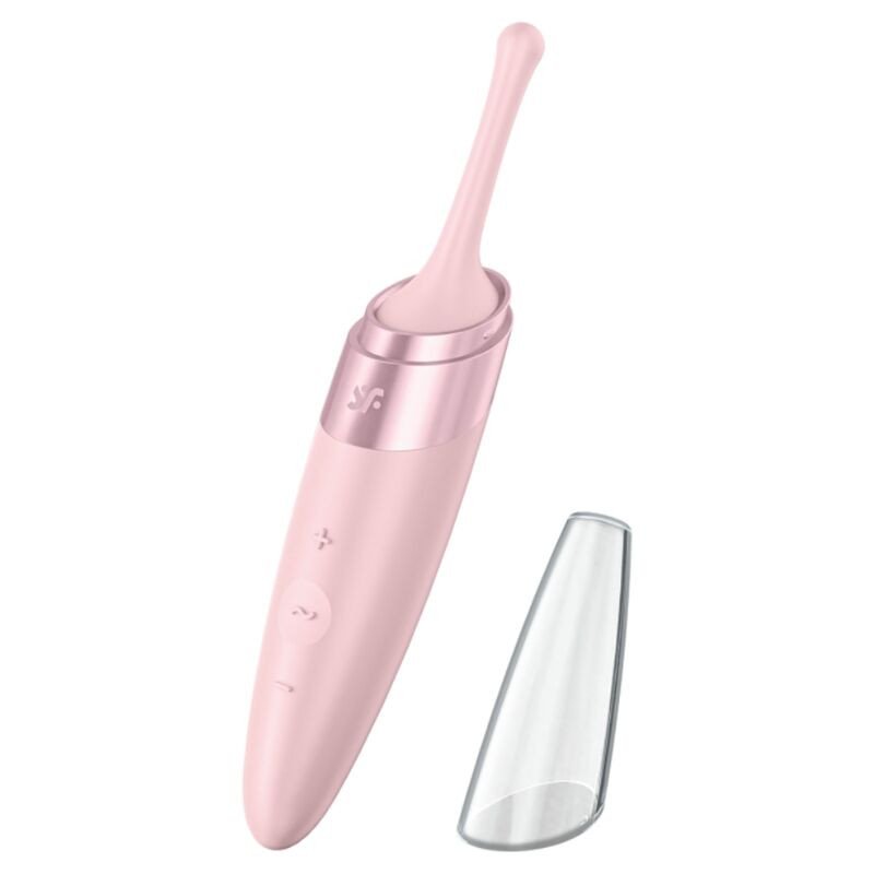 Satisfyer Twirling Delight, stimulateur clitoridien rose en silicone – photo 1