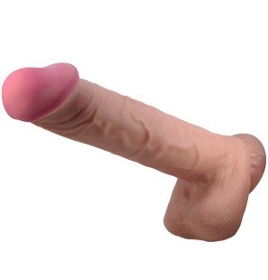Realistischer Dildo mit Saugnapf aus TPR, 26 cm – braun – Bild 1