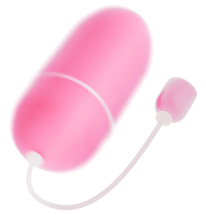 Pink waterproof silicone vibrating egg – image 1
