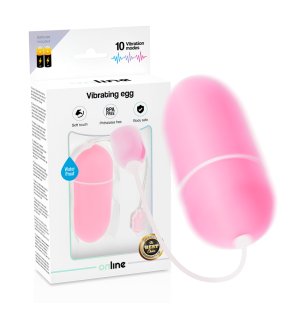 Pink waterproof silicone vibrating egg – image 2