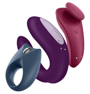 Satisfyer Partnerbox 3 — ładowany, wodoodporny wibrator silikonowy – zdjęcie 1
