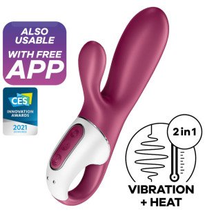 Vibromasseur point G Satisfyer Hot Bunny en silicone, rechargeable et étanche – photo 1