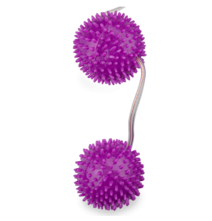 Paarse getextureerde vaginale balletjes 3,6 cm – foto 1