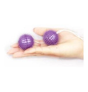 Paarse getextureerde vaginale balletjes 3,6 cm – foto 3