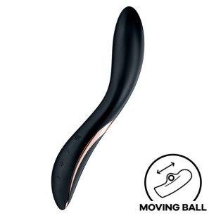 Vibromasseur G-spot roulant Satisfyer en silicone, rechargeable et étanche – photo 1