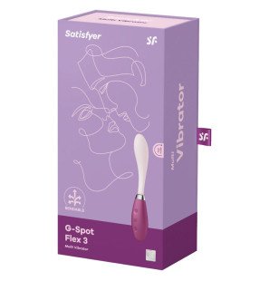 Satisfyer G-Spot Flex 3 Multi vibrator met vibratie en siliconen