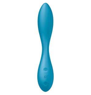 Satisfyer G-Spot Flex 1 — wibrator wielofunkcyjny z wibracjami, niebieski – zdjęcie 3